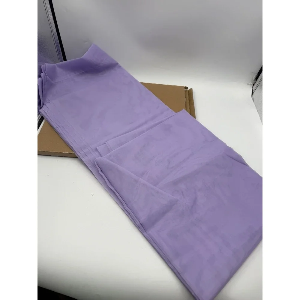 NWT Gwine Lilac Sheer Curtains 74 Inches Long X 42W 2 Panels Set for Living Room